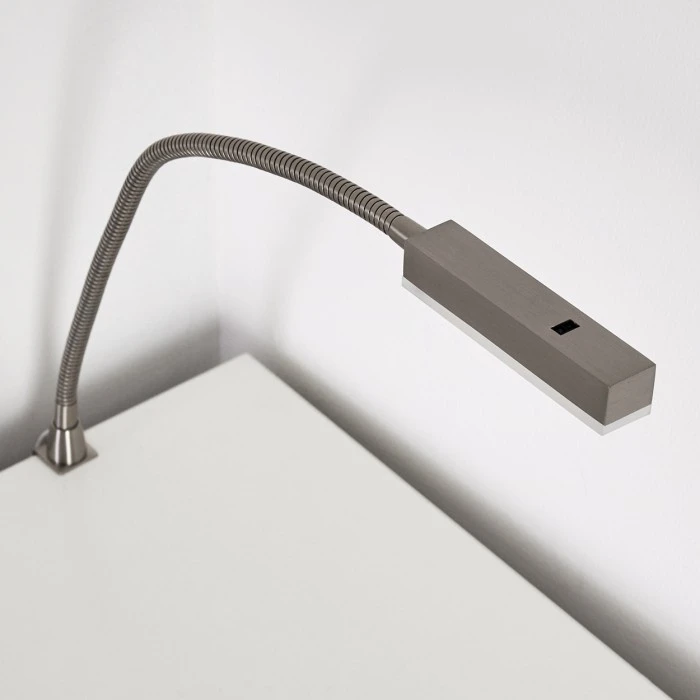 Hofstein Alamo Bettleuchte Nickel-Matt, 1-flammig, Bewegungsmelder 10 Hofstein Alamo Bettleuchte Nickel-Matt, 1-flammig, Bewegungsmelder – Bild 10