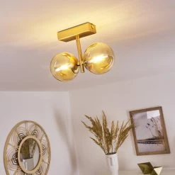 Hofstein Alden Deckenleuchte Messing, 2-flammig -Bürolampen Verkäufe alden deckenleuchte h3433638 6