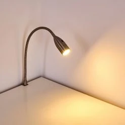 Hofstein Alsea Bettleuchte LED Nickel-Matt, 1-flammig, Bewegungsmelder -Bürolampen Verkäufe alsea bettleuchte h3306918 17