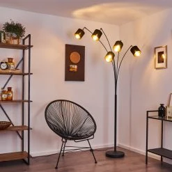 Hofstein Alsen Stehleuchte Schwarz, 5-flammig -Bürolampen Verkäufe alsen stehleuchte h3355091 3