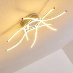 Hofstein Altino Deckenleuchte LED Chrom, 1-flammig -Bürolampen Verkäufe altino deckenleuchte h167442 12