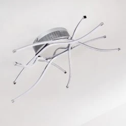 Hofstein Altino Deckenleuchte LED Chrom, 1-flammig -Bürolampen Verkäufe altino deckenleuchte h167442 16