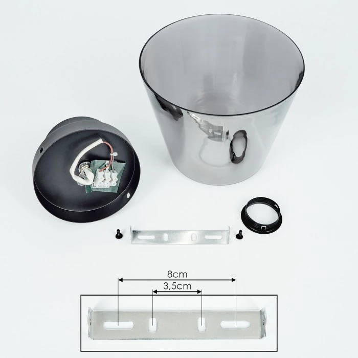 Hofstein Angelshaug Deckenleuchte Schwarz, 1-flammig 5 Hofstein Angelshaug Deckenleuchte Schwarz, 1-flammig – Bild 5