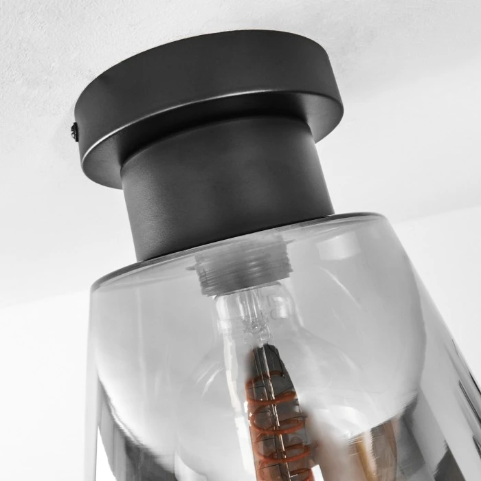 Hofstein Angelshaug Deckenleuchte Schwarz, 1-flammig 6 Hofstein Angelshaug Deckenleuchte Schwarz, 1-flammig – Bild 6