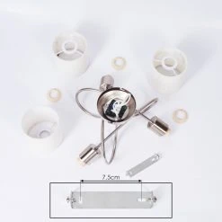 Hofstein Antillo Deckenleuchte Nickel-Matt, 3-flammig -Bürolampen Verkäufe antillo deckenleuchte h3433478 4