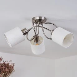 Hofstein Antillo Deckenleuchte Nickel-Matt, 3-flammig -Bürolampen Verkäufe antillo deckenleuchte h3433478 7