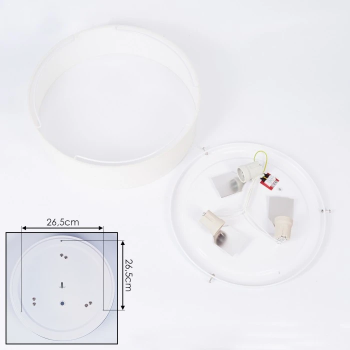 Hofstein Antillo Deckenleuchte Weiß, 3-flammig 5 Hofstein Antillo Deckenleuchte Weiß, 3-flammig – Bild 5