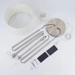 Hofstein Antillo Stehleuchte Nickel-Matt, 2-flammig -Bürolampen Verkäufe antillo stehleuchte h3414002 4