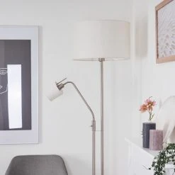 Hofstein Antillo Stehleuchte Nickel-Matt, 2-flammig -Bürolampen Verkäufe antillo stehleuchte h3414002 8