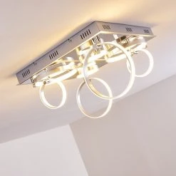 Hofstein Aragno Deckenleuchte LED Nickel-Matt, Chrom, 1-flammig 37 Hofstein Aragno Deckenleuchte LED Nickel-Matt, Chrom, 1-flammig -Bürolampen Verkäufe aragno deckenleuchte h167312 11