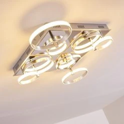 Hofstein Aragno Deckenleuchte LED Nickel-Matt, Chrom, 1-flammig 48 Hofstein Aragno Deckenleuchte LED Nickel-Matt, Chrom, 1-flammig -Bürolampen Verkäufe aragno deckenleuchte h167312 22