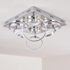 Hofstein Aragno Deckenleuchte LED Nickel-Matt, Chrom, 1-flammig 50 Hofstein Aragno Deckenleuchte LED Nickel-Matt, Chrom, 1-flammig -Bürolampen Verkäufe aragno deckenleuchte h167312 24