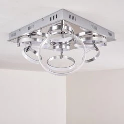 Hofstein Aragno Deckenleuchte LED Nickel-Matt, Chrom, 1-flammig 30 Hofstein Aragno Deckenleuchte LED Nickel-Matt, Chrom, 1-flammig -Bürolampen Verkäufe aragno deckenleuchte h167312 4