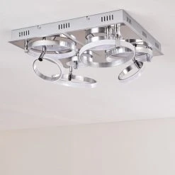 Hofstein Aragno Deckenleuchte LED Nickel-Matt, Chrom, 1-flammig 31 Hofstein Aragno Deckenleuchte LED Nickel-Matt, Chrom, 1-flammig -Bürolampen Verkäufe aragno deckenleuchte h167312 5