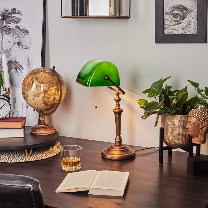 Hofstein Argyle Tischleuchte Bronze, 1-flammig 11 Hofstein Argyle Tischleuchte Bronze, 1-flammig – Bild 11