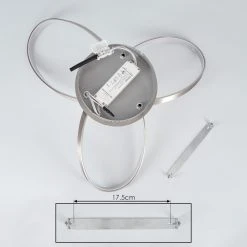 Hofstein Arlena Deckenleuchte LED Nickel-Matt, 1-flammig -Bürolampen Verkäufe arlena deckenleuchte h167299 4