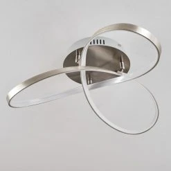 Hofstein Arlena Deckenleuchte LED Nickel-Matt, 1-flammig -Bürolampen Verkäufe arlena deckenleuchte h167299 7