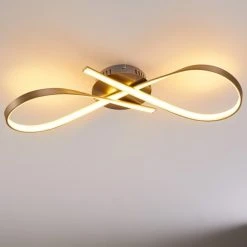 Hofstein Arlena Deckenleuchte LED Nickel-Matt, 1-flammig -Bürolampen Verkäufe arlena deckenleuchte h167336 6