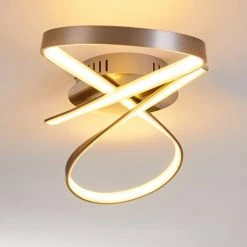 Hofstein Arlena Deckenleuchte LED Nickel-Matt, 1-flammig -Bürolampen Verkäufe arlena deckenleuchte h167336 7