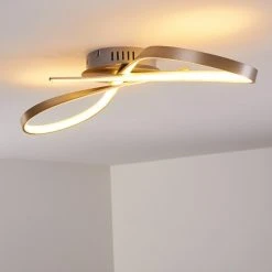 Hofstein Arlena Deckenleuchte LED Nickel-Matt, 1-flammig -Bürolampen Verkäufe arlena deckenleuchte h167336 8