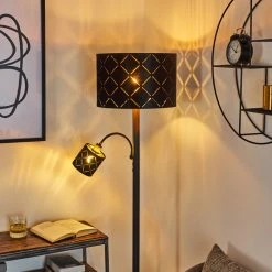 Hofstein Arnoya Stehleuchte Schwarz, 2-flammig -Bürolampen Verkäufe arnoya stehleuchte h3421635 10