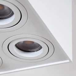 Hofstein Baishan Deckenleuchte Wei&szlig;, 4-flammig -Bürolampen Verkäufe baishan deckenleuchte h3322291 11