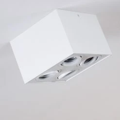 Hofstein Baishan Deckenleuchte Wei&szlig;, 4-flammig -Bürolampen Verkäufe baishan deckenleuchte h3322291 3