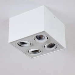 Hofstein Baishan Deckenleuchte Wei&szlig;, 4-flammig -Bürolampen Verkäufe baishan deckenleuchte h3322291 5