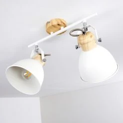 Hofstein Banjul Deckenleuchte Wei&szlig;, Holz hell, 2-flammig -Bürolampen Verkäufe banjul deckenleuchte h3320792 16