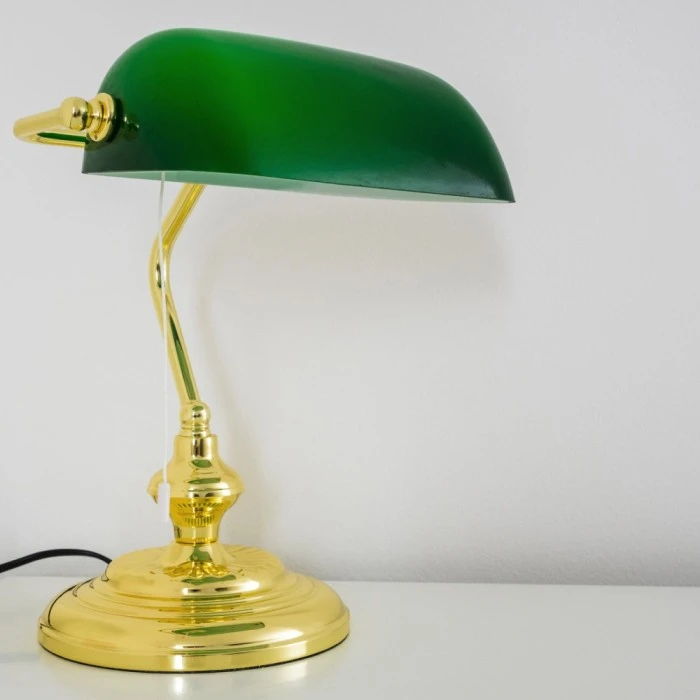 Hofstein Bankerlampe Messing, 1-flammig 10 Hofstein Bankerlampe Messing, 1-flammig – Bild 10