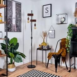 Hofstein Barbengo Stehleuchte Schwarz, Rostfarben, 2-flammig -Bürolampen Verkäufe barbengo stehleuchte h3434895 9