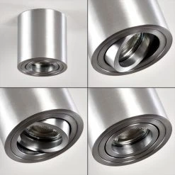 Hofstein Barbuda Deckenleuchte Silber, 1-flammig -Bürolampen Verkäufe barbuda deckenleuchte h3267592 do4 5