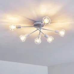 Hofstein Baripada Deckenleuchte Weiß, 6-flammig -Bürolampen Verkäufe baripada deckenleuchte h3322956 13