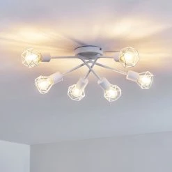 Hofstein Baripada Deckenleuchte Weiß, 6-flammig -Bürolampen Verkäufe baripada deckenleuchte h3322956 15