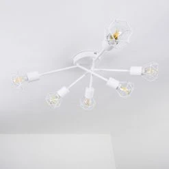 Hofstein Baripada Deckenleuchte Weiß, 6-flammig -Bürolampen Verkäufe baripada deckenleuchte h3322956 3