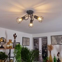 Hofstein Baripada Deckenleuchte Grau, 3-flammig 18 Hofstein Baripada Deckenleuchte Grau, 3-flammig -Bürolampen Verkäufe baripada deckenleuchte h3388204 6