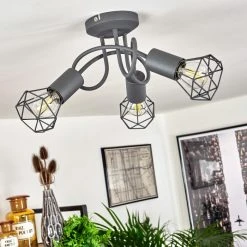 Hofstein Baripada Deckenleuchte Grau, 3-flammig 21 Hofstein Baripada Deckenleuchte Grau, 3-flammig -Bürolampen Verkäufe baripada deckenleuchte h3388204 9