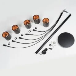 Hofstein Bathinda Stehleuchte Schwarz, 5-flammig -Bürolampen Verkäufe bathinda stehleuchte h3387993 4