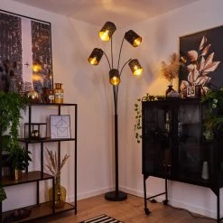 Hofstein Bathinda Stehleuchte Schwarz, 5-flammig -Bürolampen Verkäufe bathinda stehleuchte h3387993 8