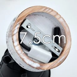 Hofstein Berkeley Deckenleuchte Schwarz, Holz hell, Schwarz-Gold, 1-flammig -Bürolampen Verkäufe berkeley deckenleuchte h3325292 20