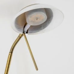 Hofstein Biot Deckenfluter LED Altmessing, 2-flammig -Bürolampen Verkäufe biot deckenfluter h165424 15