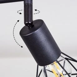 Hofstein Borio Deckenleuchte Schwarz, Braun, 2-flammig -Bürolampen Verkäufe borio deckenleuchte h3410394 2