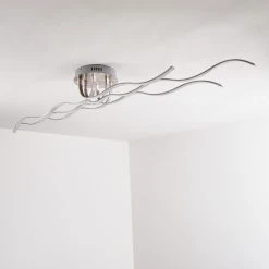 Hofstein Bovino Deckenleuchte LED Nickel-Matt, 1-flammig -Bürolampen Verkäufe bovino deckenleuchte h167992 16
