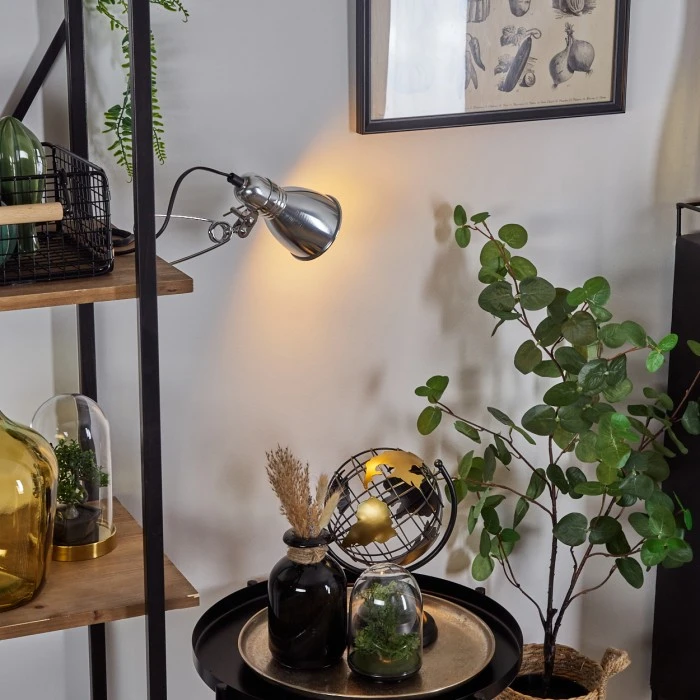 Hofstein Brienz Klemmleuchte Chrom, 1-flammig 1 Hofstein Brienz Klemmleuchte Chrom, 1-flammig