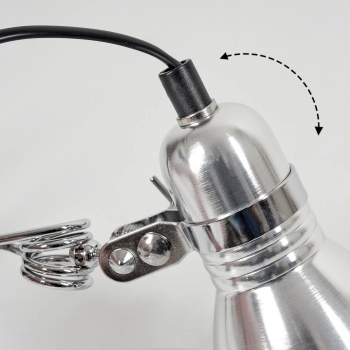 Hofstein Brienz Klemmleuchte Chrom, 1-flammig 6 Hofstein Brienz Klemmleuchte Chrom, 1-flammig – Bild 6