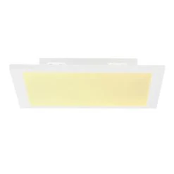 Brilliant Leuchten Brilliant Abie Deckenpaneel LED Wei&szlig;, 1-flammig, Fernbedienung, Farbwechsler -Bürolampen Verkäufe brilliant abie deckenpaneel g90317 05 2