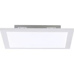 Brilliant Leuchten Brilliant Abie Deckenpaneel LED Wei&szlig;, 1-flammig, Fernbedienung, Farbwechsler -Bürolampen Verkäufe brilliant abie deckenpaneel g90317 05 7