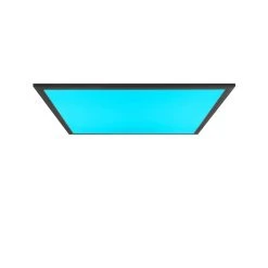 Brilliant Leuchten Brilliant Abie Deckenpanel LED Schwarz, 1-flammig, Fernbedienung -Bürolampen Verkäufe brilliant abie deckenpanel g90319 76 5