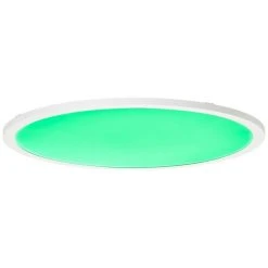 Brilliant Leuchten Brilliant Abie LED Panel Wei&szlig;, 1-flammig, Fernbedienung, Farbwechsler -Bürolampen Verkäufe brilliant abie led panel g97061 05 14