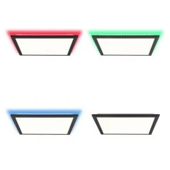 Brilliant Leuchten Brilliant Allie Deckenpanel LED Schwarz, 1-flammig, Fernbedienung -Bürolampen Verkäufe brilliant allie deckenpanel g96946 76 6